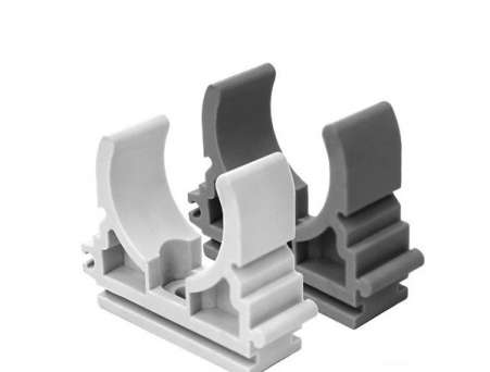 Опора 20/22 мм двойная (серый)