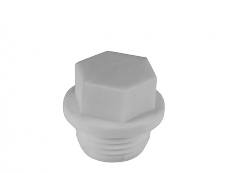 Заглушка полипропилен 75 мм (белый)