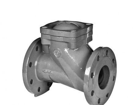 Клапан обратный поворотный п/пр 19с47нж; Ду 350; Ру-40; Т-425 (ж, агр, н/п)