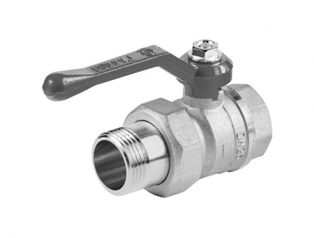 Кран  шаровой проходной муфтовый рычаг 11Б27П1 Ду 32 РУ-16 Т+150 (вд, пар) стандарт 220 ВхВ