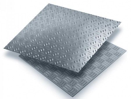 Лист рифленый нержавеющий 5мм чечевица сталь AISI 304; AISI 321 раскрой 1500х6000мм ГОСТ 8568-77