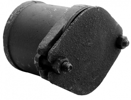 Заглушка чугун канализационная Ду 100 б/н прямая ДПК