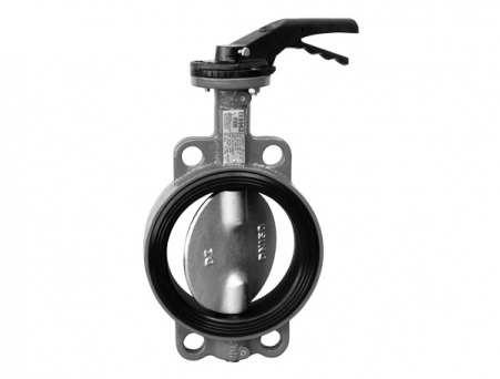 Затвор чугунный поворотный дисковый Ду 400 Ру-16 Т-130 (вд, п) кл. г.А под эл./пр.