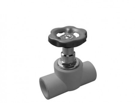 Проходной вентиль 25х3/4мм 90гр. белый